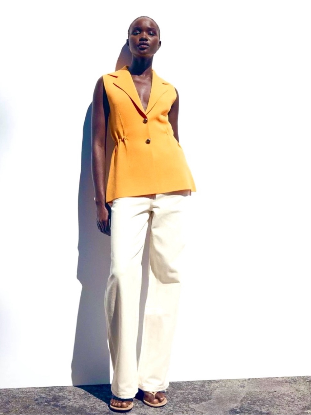 Zara Ruffled Waist Knit Top - Picture 2 of 12